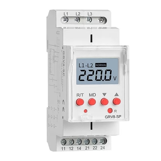 Under/Over Voltage Monitoring Relay, LCD, 3 Phase 3-wire/4-wire Under/Over Voltage Monitoring Relay, LCD, 3 Phase 3-wire/4-wire