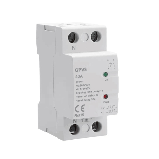 Over Voltage Protector, 40A, 220V, 2 Pole/4 Pole Over Voltage Protector, 40A, 220V, 2 Pole/4 Pole