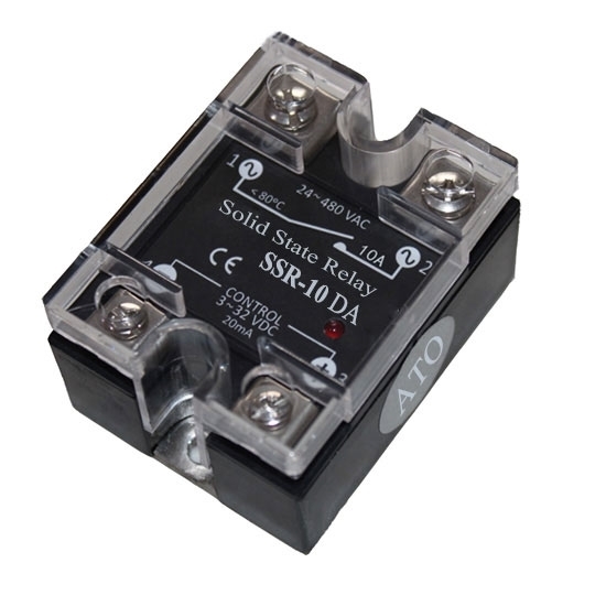 Solid State Relay SSR-10DA, 10A 3-32V DC To AC Solid State Relay SSR-10DA, 10A 3-32V DC To AC