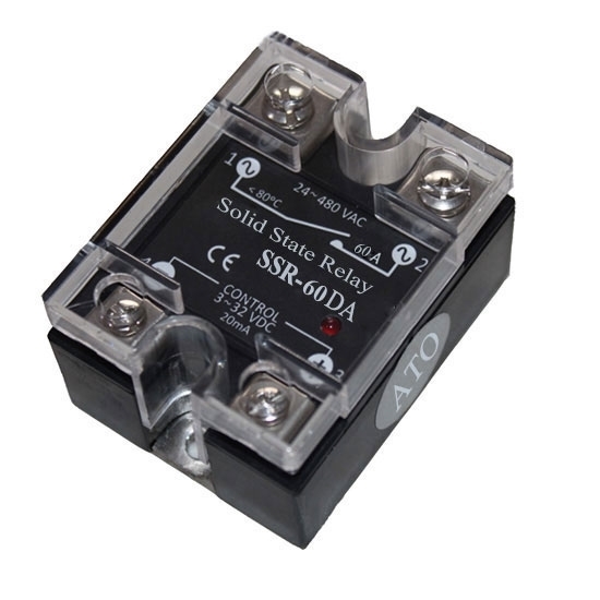Solid State Relay SSR-60DA, 60A 3-32V DC To AC Solid State Relay SSR-60DA, 60A 3-32V DC To AC