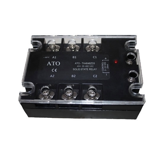 Solid State Relay, 3 Phase, SSR-60DA, 60A 3-32V DC To AC Solid State Relay, 3 Phase, SSR-60DA, 60A 3-32V DC To AC