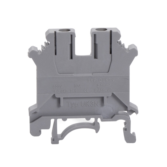 DIN Rail Mounted Terminal Connector Block, 32A, 0.5-0.7 Nm DIN Rail Mounted Terminal Connector Block, 32A, 0.5-0.7 Nm