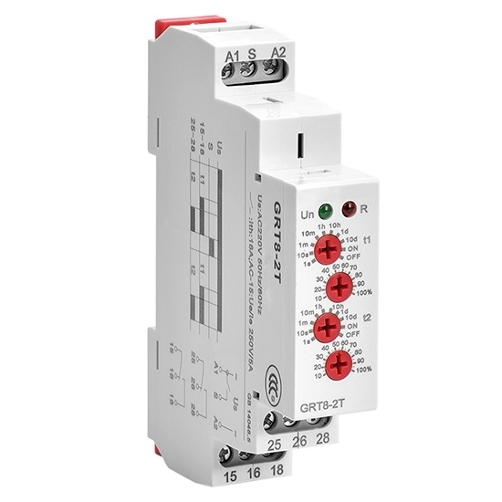 Time Delay Relay, Double Delay On, AC 220V, AC/DC 12-240V Time Delay Relay, Double Delay On, AC 220V, AC/DC 12-240V