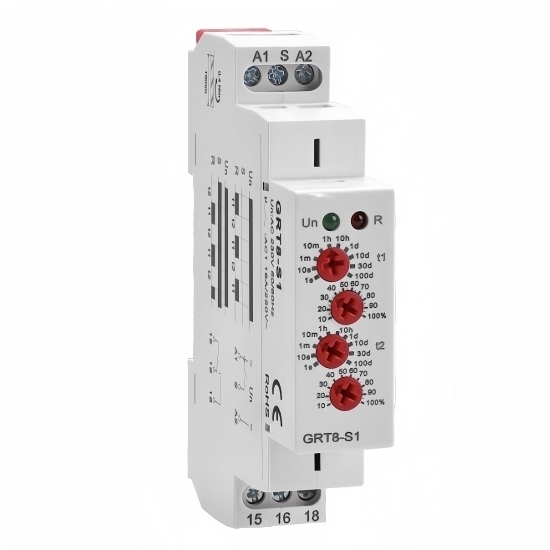 Asymmetric Cycler Timer Relay, SPDT, AC/DC 12V-240V Asymmetric Cycler Timer Relay, SPDT, AC/DC 12V-240V