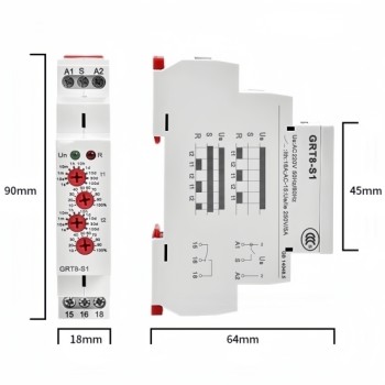 Asymmetric Cycler Timer Relay, SPDT, AC/DC 12V-240V Asymmetric Cycler Timer Relay, SPDT, AC/DC 12V-240V