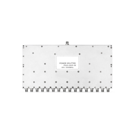 16 Way RF Power Divider, 0.8~3 GHz