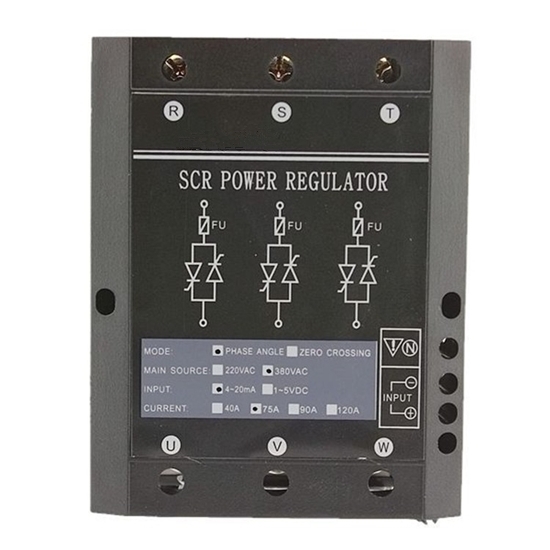 4-Wire 3-Phase SCR Power Regulator 4-Wire 3-Phase SCR Power Regulator