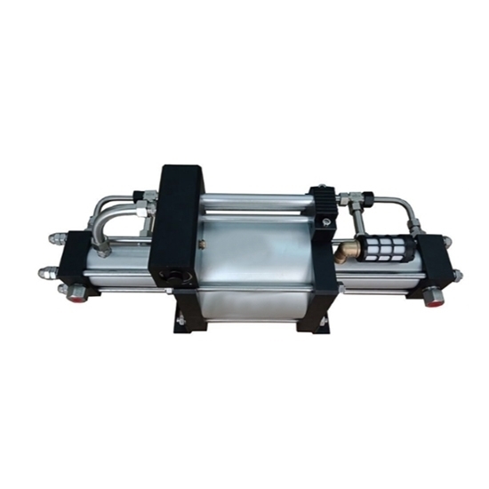 100:1 Air Pressure Booster, 35-800 Bar (507-11603 Psi) 100:1 Air Pressure Booster, 35-800 Bar (507-11603 Psi)