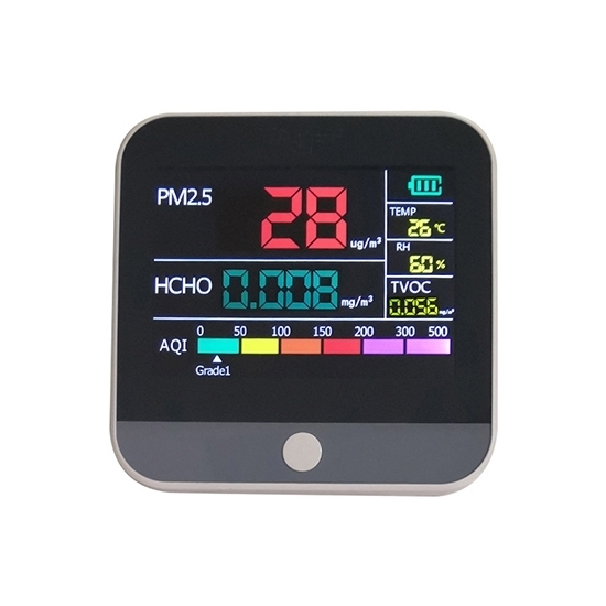 Air Quality Monitor For Home, PM2.5/HCHO/TVOC/AQI/PM1.0/PM10 Air Quality Monitor For Home, PM2.5/HCHO/TVOC/AQI/PM1.0/PM10