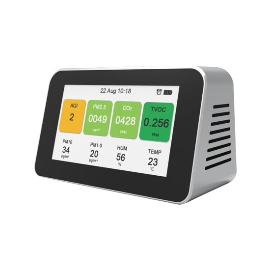 Home Air Quality Monitor, PM2.5/PM1.0/PM10/CO2/TVOC/Temperature/Humidity Home Air Quality Monitor, PM2.5/PM1.0/PM10/CO2/TVOC/Temperature/Humidity
