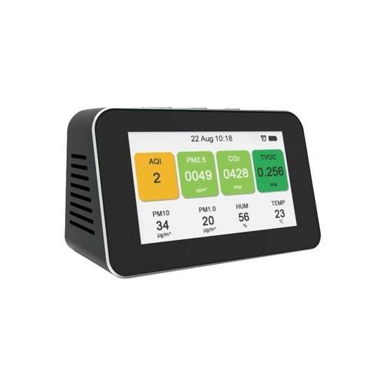 Home Air Quality Monitor, PM2.5/PM1.0/PM10/CO2/TVOC/Temperature/Humidity Home Air Quality Monitor, PM2.5/PM1.0/PM10/CO2/TVOC/Temperature/Humidity