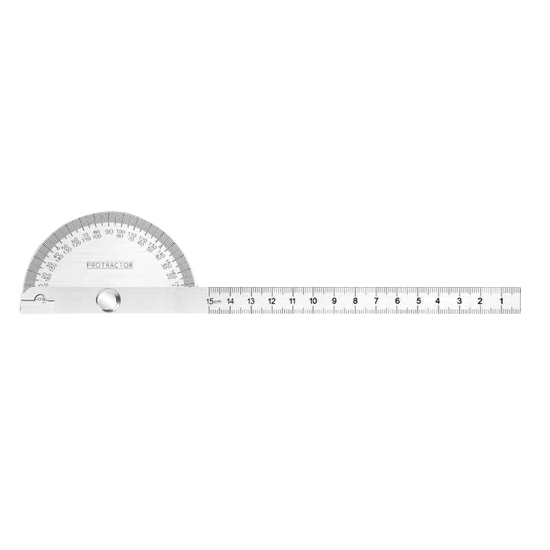 180 Degrees Stainless Steel Angle Protractor, 120x200mm 180 Degrees Stainless Steel Angle Protractor, 120x200mm