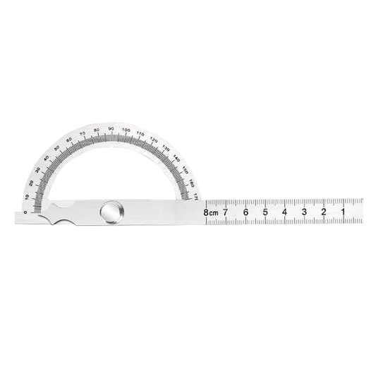 Adjustable Stainless Steel Angle Protractor, 80x120mm Adjustable Stainless Steel Angle Protractor, 80x120mm