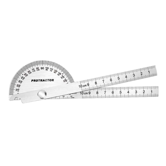 Two Arm Stainless Steel Angle Protractor, 90x150mm Two Arm Stainless Steel Angle Protractor, 90x150mm