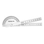 Two Arm Stainless Steel Angle Protractor, 90x150mm