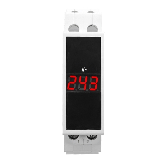 Single Phase AC Modular Voltmeter, Din Rail Mount Single Phase AC Modular Voltmeter, Din Rail Mount