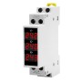 Three Phase AC Modular Voltmeter, Din Rail Mount