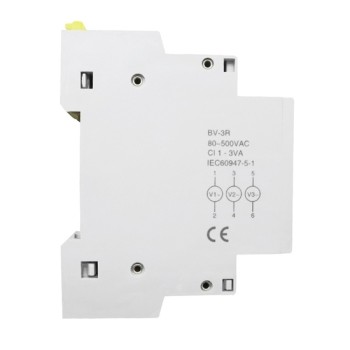Three Phase AC Modular Voltmeter, Din Rail Mount Three Phase AC Modular Voltmeter, Din Rail Mount