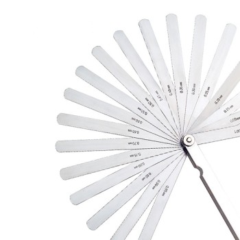 0.03-0.5mm Stainless Steel Feeler Gauge Set, 13 Blades