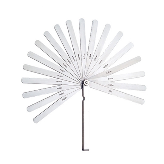 0.03-0.5mm Stainless Steel Feeler Gauge Set, 13 Blades 0.03-0.5mm Stainless Steel Feeler Gauge Set, 13 Blades
