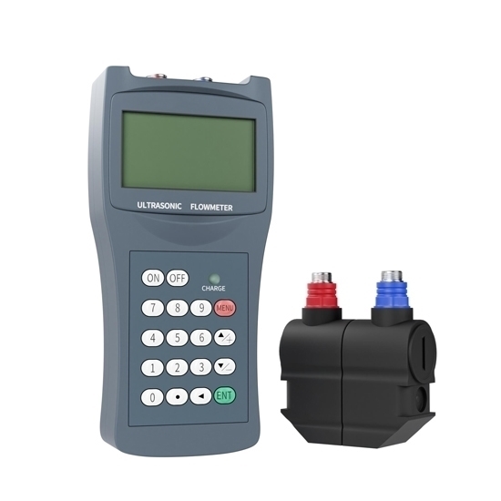 Portable Ultrasonic Flow Meter For Water, Clamp-On Portable Ultrasonic Flow Meter For Water, Clamp-On