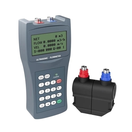 Portable Ultrasonic Flow Meter For Water, Clamp-On Portable Ultrasonic Flow Meter For Water, Clamp-On
