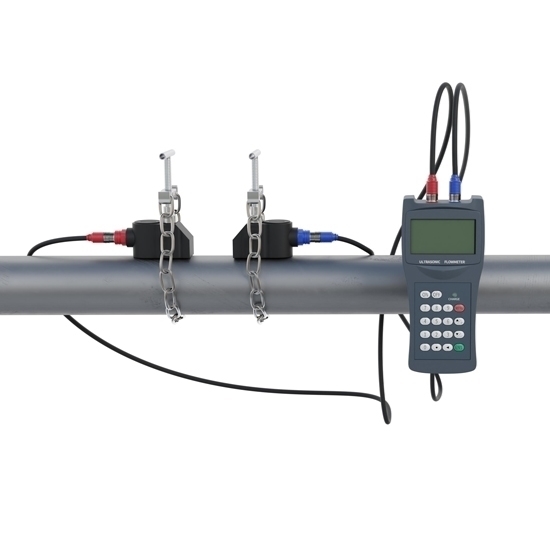 Portable Ultrasonic Flow Meter For Water, Clamp-On Portable Ultrasonic Flow Meter For Water, Clamp-On