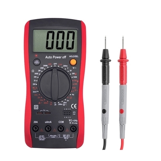 1000V Digital Multimeter, Manual Range, 20 Amp/200 Ohm 1000V Digital Multimeter, Manual Range, 20 Amp/200 Ohm