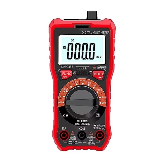 True RMS Multimeter, Auto Range, 600V, 10A True RMS Multimeter, Auto Range, 600V, 10A
