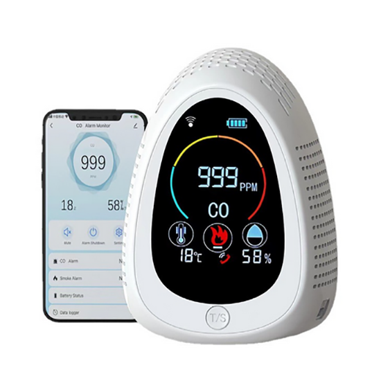 Smoke & Carbon Monoxide (CO) Detector, Wifi/ Smoke Alarm Smoke & Carbon Monoxide (CO) Detector, Wifi/ Smoke Alarm
