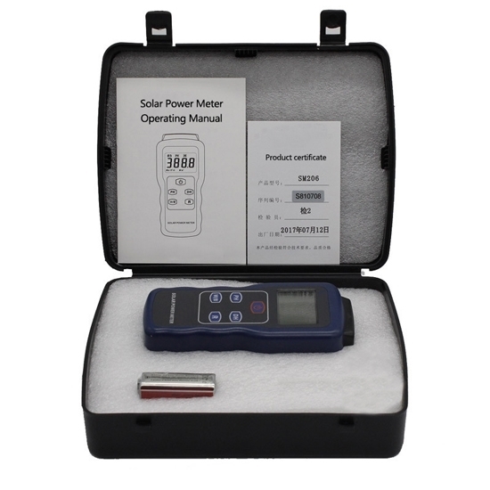 Digital Solar Power Meter For Radiations Measuring Digital Solar Power Meter For Radiations Measuring