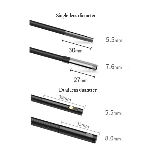 Industrial Endoscope, 5" LCD, 5.5mm Dual Lens, 2.0MP Industrial Endoscope, 5" LCD, 5.5mm Dual Lens, 2.0MP