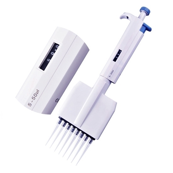 Multichannel Pipette 0.5-10µl/5-50µl/50-300µl, 8/12 Channel Multichannel Pipette 0.5-10µl/5-50µl/50-300µl, 8/12 Channel