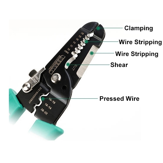 Universal Wire Stripper, 10/12/14/16 Gauge Universal Wire Stripper, 10/12/14/16 Gauge