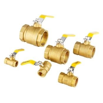 1/2" Brass Ball Valve, 2 Piece