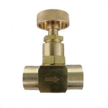 1/8" NPT Brass Needle Valve, Female, DN6