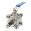 3 Piece Stainless Steel Ball Valve, 1 Inch 3 Piece Stainless Steel Ball Valve, 1 Inch