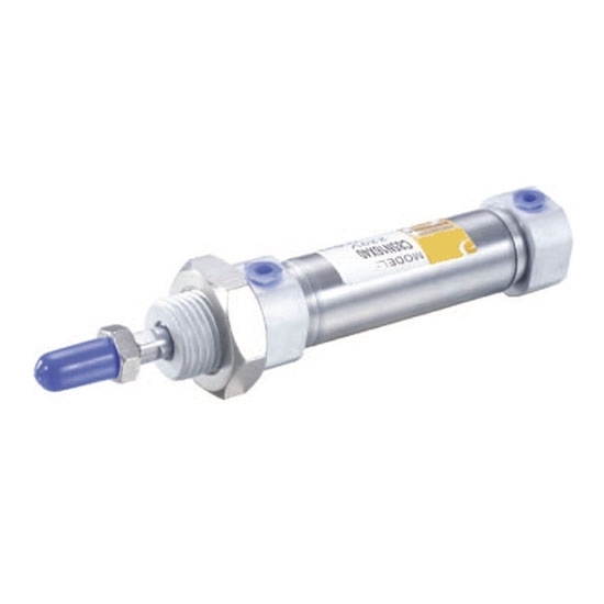 Double Acting Pneumatic Cylinder, 25mm Bore, 75mm Stroke Double Acting Pneumatic Cylinder, 25mm Bore, 75mm Stroke