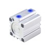 Compact Pneumatic Cylinder, 100mm Bore, 100mm Stroke, Double Acting Compact Pneumatic Cylinder, 100mm Bore, 100mm Stroke, Double Acting