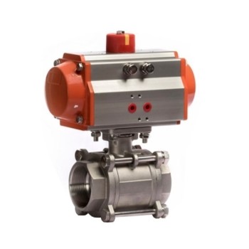 1/2" Pneumatic Ball Valve, 2 Way/ 3 Way