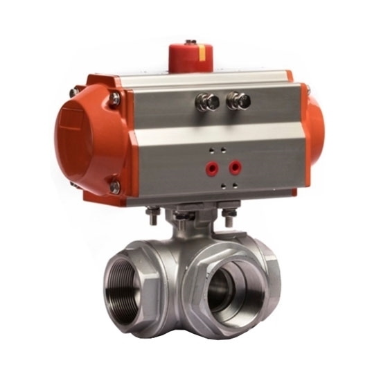 1/2" Pneumatic Ball Valve, 2 Way/ 3 Way 1/2" Pneumatic Ball Valve, 2 Way/ 3 Way