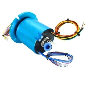 1-Passage Rotary Joint, Electrical/Pneumatic Slip Ring, M5 Thread Port