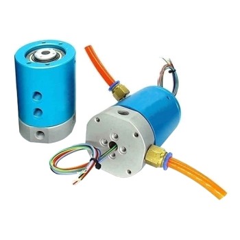 4-Passage Rotary Joint, Pneumatic/Electrical Slip Ring, G1/8" Thread Port 4-Passage Rotary Joint, Pneumatic/Electrical Slip Ring, G1/8" Thread Port