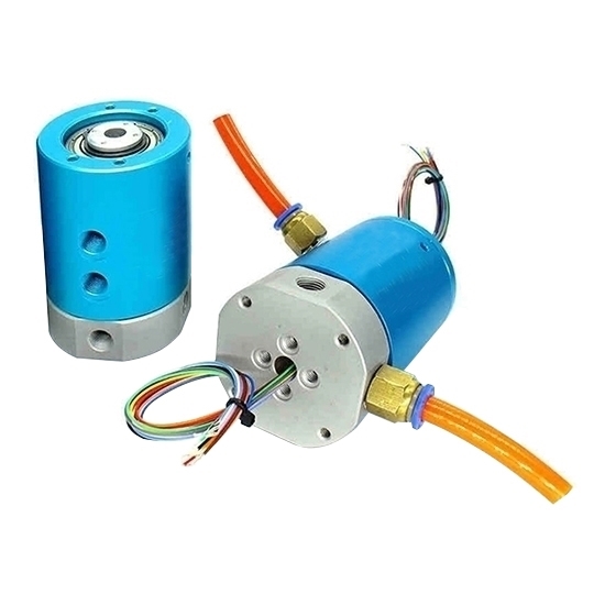 4-Passage Rotary Joint, Pneumatic/Electrical Slip Ring, G1/8" Thread Port 4-Passage Rotary Joint, Pneumatic/Electrical Slip Ring, G1/8" Thread Port