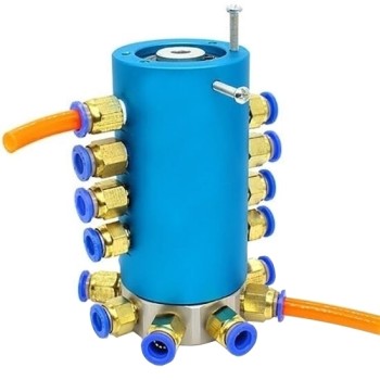 8-Passage Rotary Union, Pneumatic/Electrical Slip Ring For Air/Hydraulic 8-Passage Rotary Union, Pneumatic/Electrical Slip Ring For Air/Hydraulic