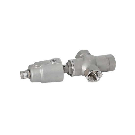 3/4" Pneumatic Angle Seat Valve, 3 Way 3/4" Pneumatic Angle Seat Valve, 3 Way
