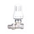 20mm Thermostatic Radiator Valve, Straight/Corner