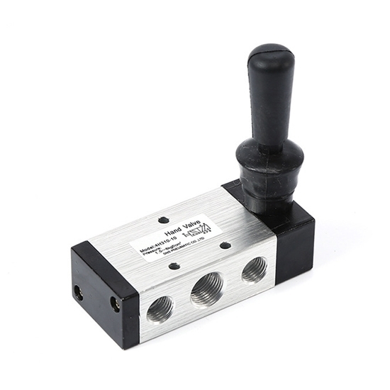 Pneumatic Hand Lever Valve, 3 Way, 2 Position