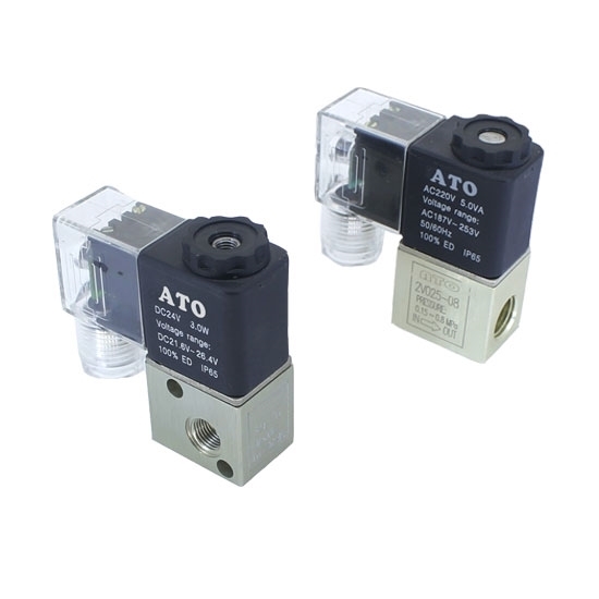 Pneumatic Solenoid Valve, 3 Way, 12V/24V/110V/220V Pneumatic Solenoid Valve, 3 Way, 12V/24V/110V/220V