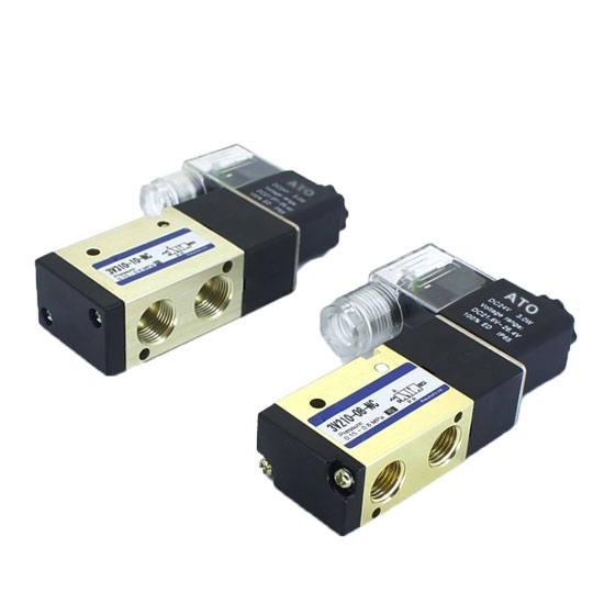 Pneumatic Solenoid Valve, 3 Way, Normally Closed, 12V/24V/110V/220V Pneumatic Solenoid Valve, 3 Way, Normally Closed, 12V/24V/110V/220V
